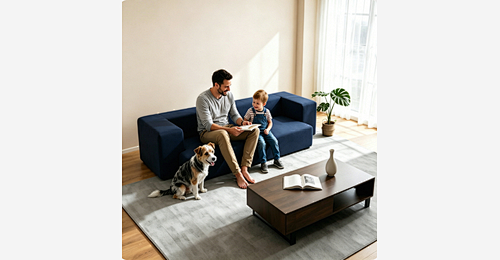 Convertible Sofa Bed | Multi-Functional Sleeper Sofa with Wide Armrests & Hidden Zipper - Model MJ-FF005 | Mingjin Zitzak China