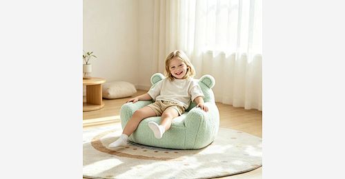 Velvet Bear Kinderen Bank Stoel – Shredded Foam Filled Lightweight Peuter Couch - Model MJ-FF009 | Mingjin Zitzak China