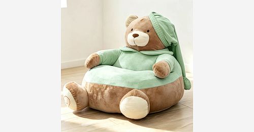 Bear Shaped Kinderen Soft Bank – Shredded Foam Filled Pluche Peuter Couch - Model MJ-FF011 | Mingjin Zitzak China
