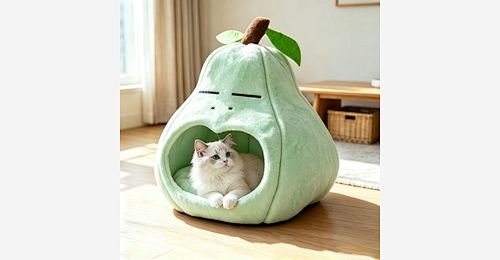 Fruit Shaped Cat Cave Bed – OEM Afneembaar Hoes Wasbaar Pet Bank - Model MJ-PET014 | Mingjin Zitzak China