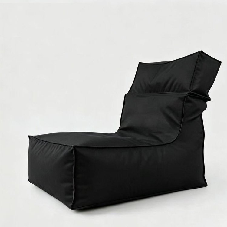 Black Folded Beach Zitzak Chair - Folded Beach Zitzak Chair Fabrikant & fabriek in China