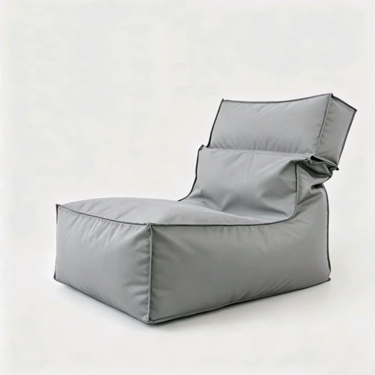 Grey Folded Beach Zitzak Chair - Folded Beach Zitzak Chair Fabrikant & fabriek in China