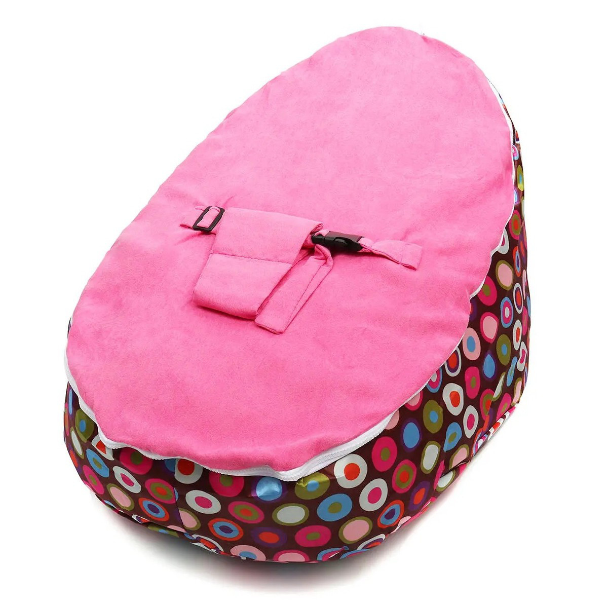 Lavendel baby Zitzak Bank Pouf detail 2