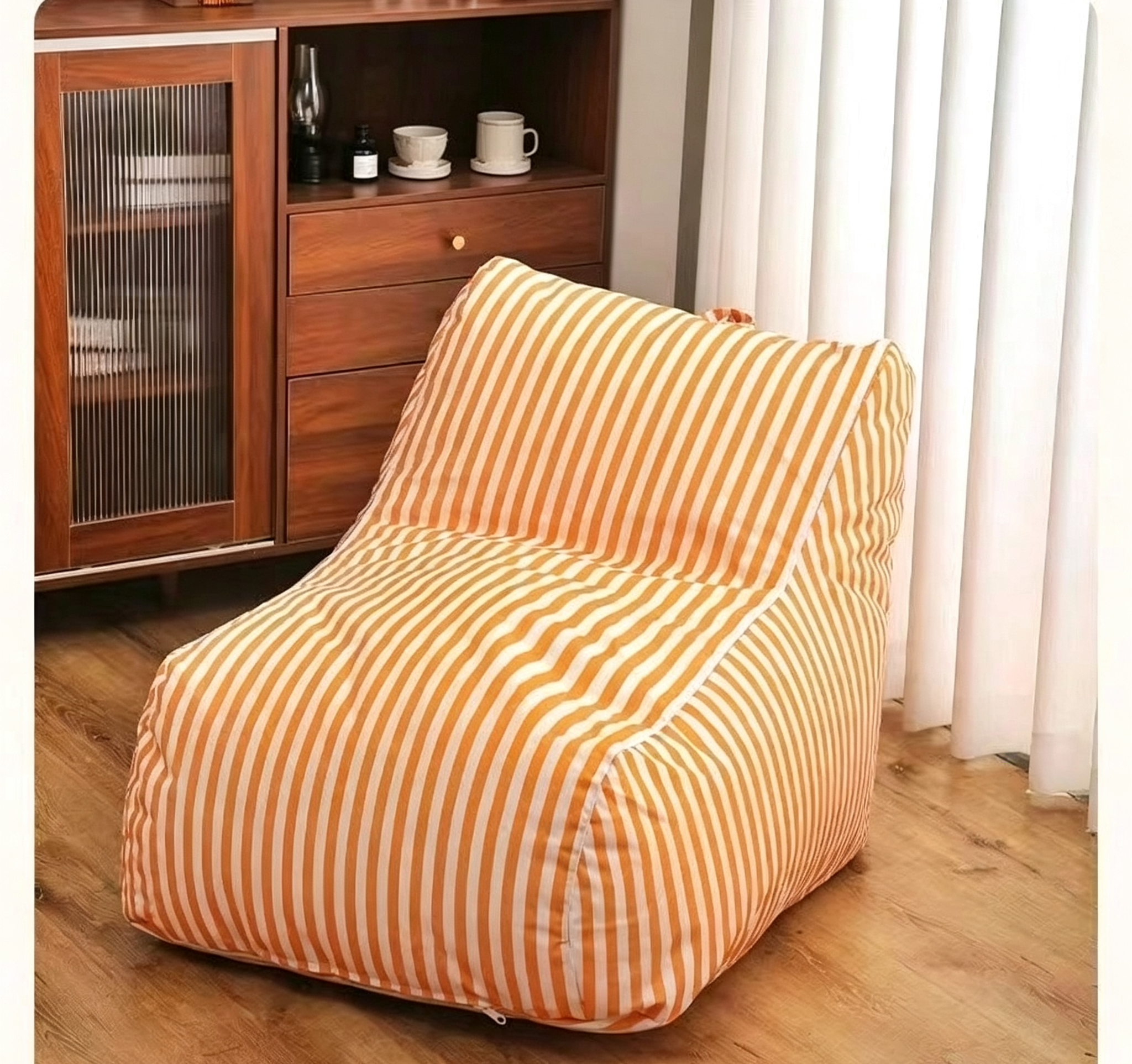 Kinderen Stripe Zitzak Chair No.7 - Kinderen Zitzak Chair Fabrikant & fabriek in China
