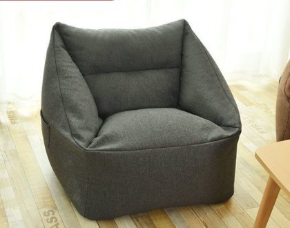Grey Lounge Zitzak Stoelhoes