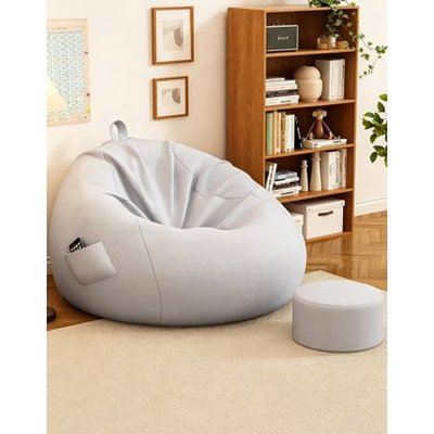 Champagne Tear Drop Zitzak Sofa Pouf - Zitzak Chair Cover Fabrikant & fabriek in China