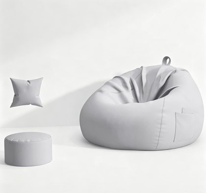 Cream Tear Drop Zitzak Chair Cover - Zitzak Chair Cover Fabrikant & fabriek in China