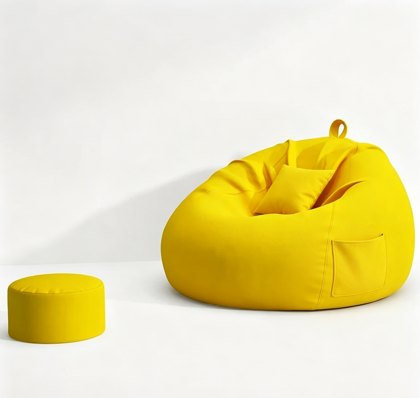 Mosterd Tear Drop Zitzak Sofa Pouf - Zitzak Chair Cover Fabrikant & fabriek in China