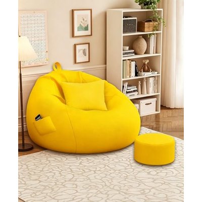 Tan Tear Drop Zitzak Chair - Zitzak Chair Cover Fabrikant & fabriek in China