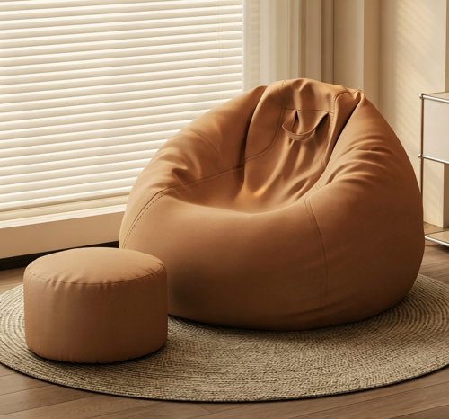 Sand Drop Zitzak met Footstool