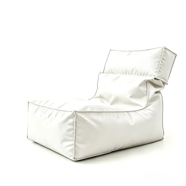 White Folded Beach Zitzak stoel - Folded Beach Zitzak stoel Fabrikant & fabriek in China
